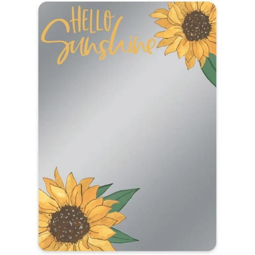 Sunflower magnetic mirror locker decor 5x7 shatterproof school teen girl accesso